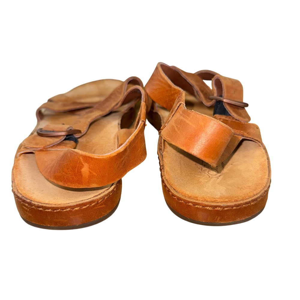 Chaco Women's Leather Strappy Sandals in Cognac Brown - Picture 9 of 11